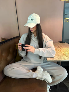 LUXE TRACKSUIT PANTS OVERSIZED MOCHA