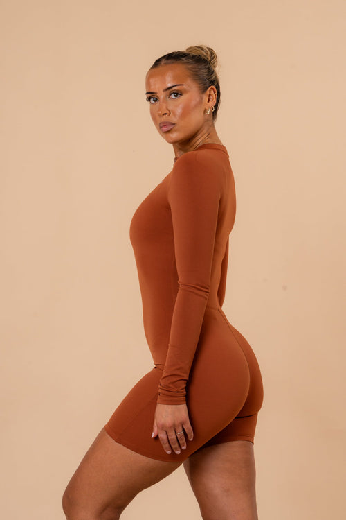 HALF BODYSUIT CHOCOLATE BROWN - VITCHI VILANI