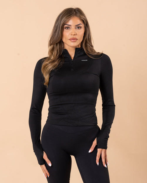 HALF ZIP BLACKED OUT TOP - VITCHI VILANI
