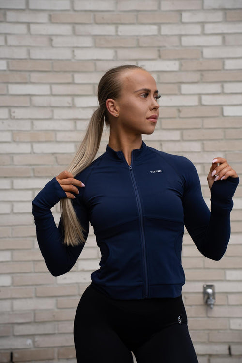 LUXURY LONG SLEEVE TOP BLUE - Vitchi Vilani