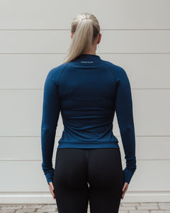 LUXURY LONG SLEEVE TOP BLUE - Vitchi Vilani