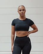 SHORT SLEEVE TOP BLACK - Vitchi Vilani