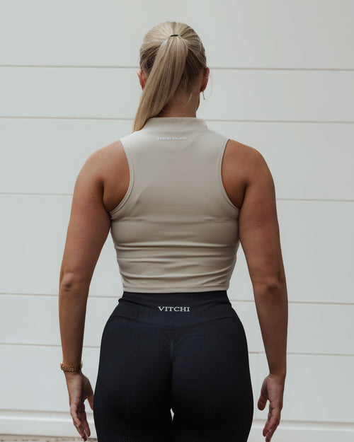 SUPREME ZIP TOP BEIGE - Vitchi Vilani
