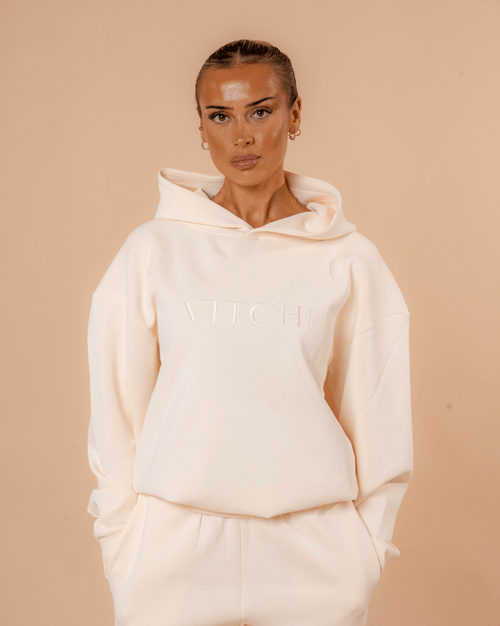 LUXE TRACKSUIT HOODIE OVERSIZED VANILLA